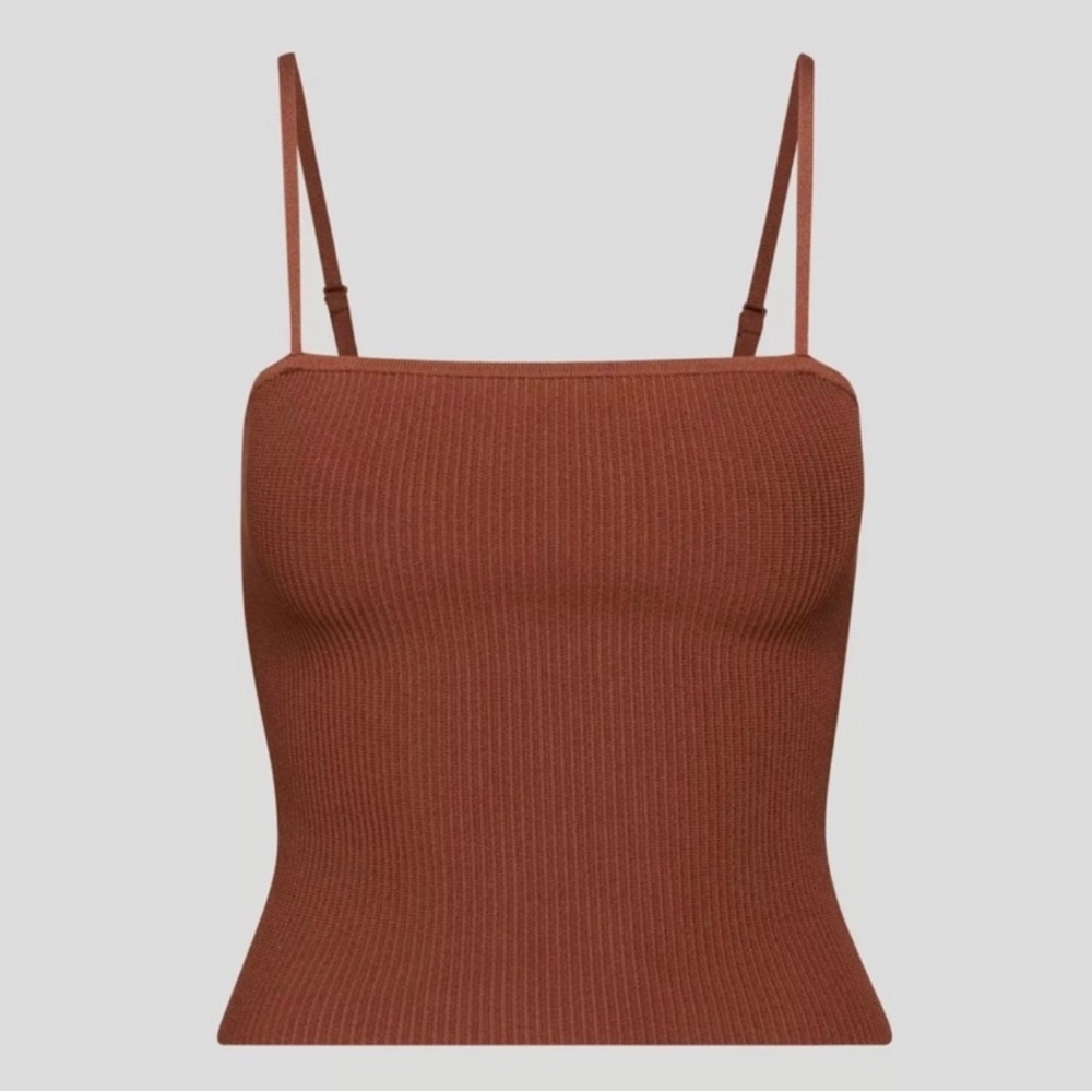 XXS aritzia sculpt cami epicurian brown NWT